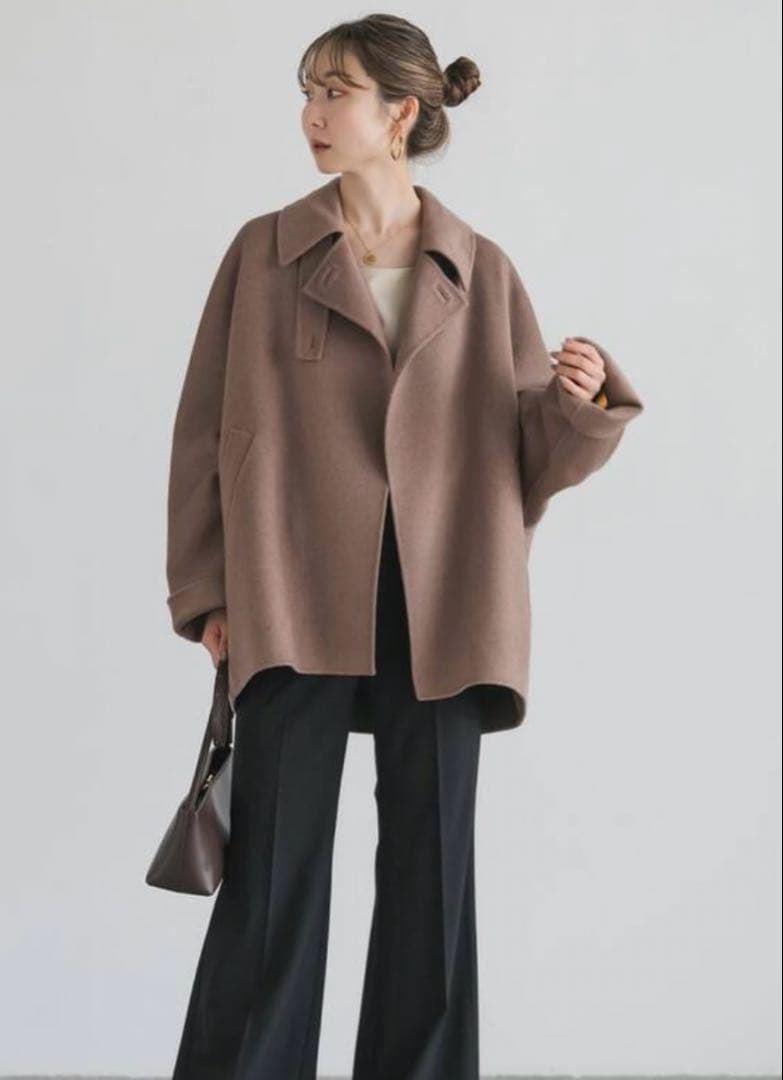 本日限定値下【noble】super160s リバードルマンショートコート　38