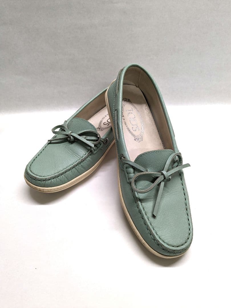 TOD'Sトッズ　レディースローファーモカシンドライビングシューズ37　24cm