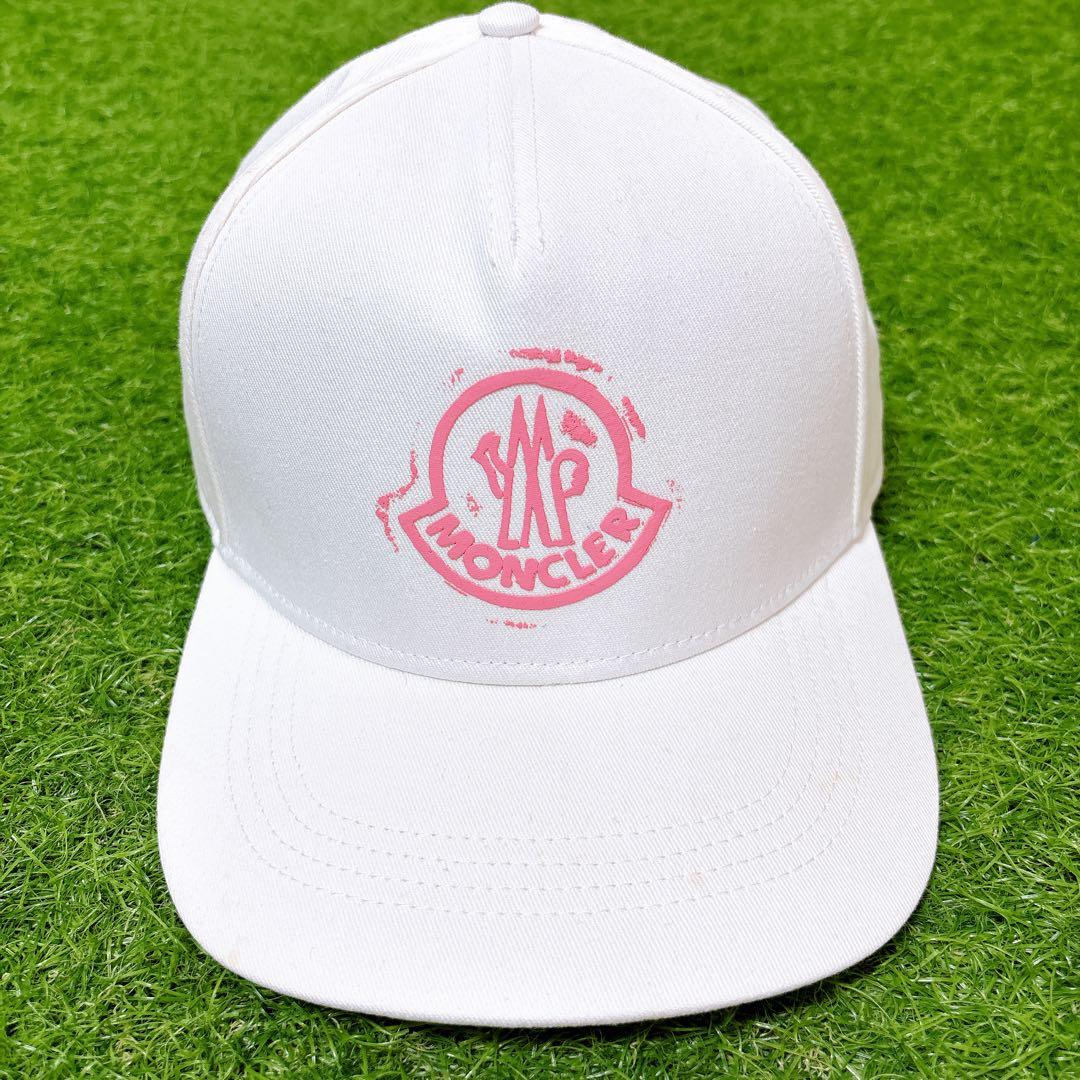 モンクレール　ベースボール　キャップ　ホワイト