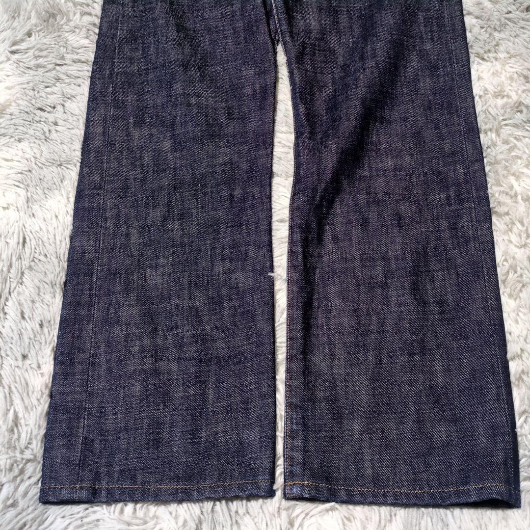 【フセインチャラヤン】USA製☆ストレートデニム☆濃紺