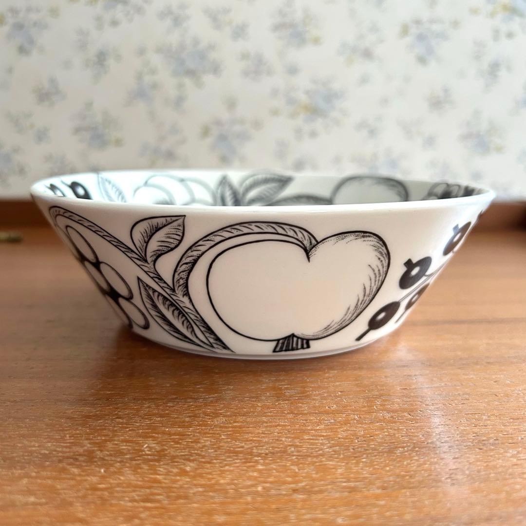 アラビア ブラックパラティッシ ボウル 旧ロゴ