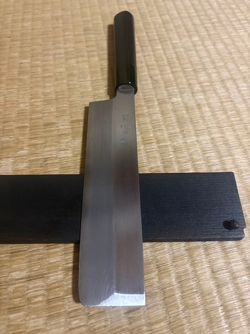 竹晃別打　菜切包丁　刃渡り約20㎝　 高級金蘭包丁袋付