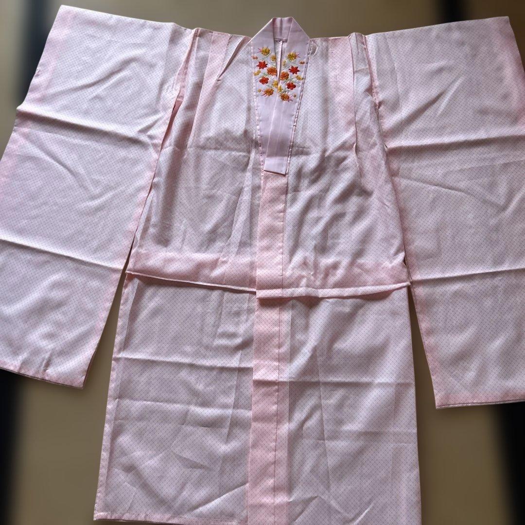 紫　七五三　7歳　女の子　セット　一式　絞り風　鹿の子　ポリエステル