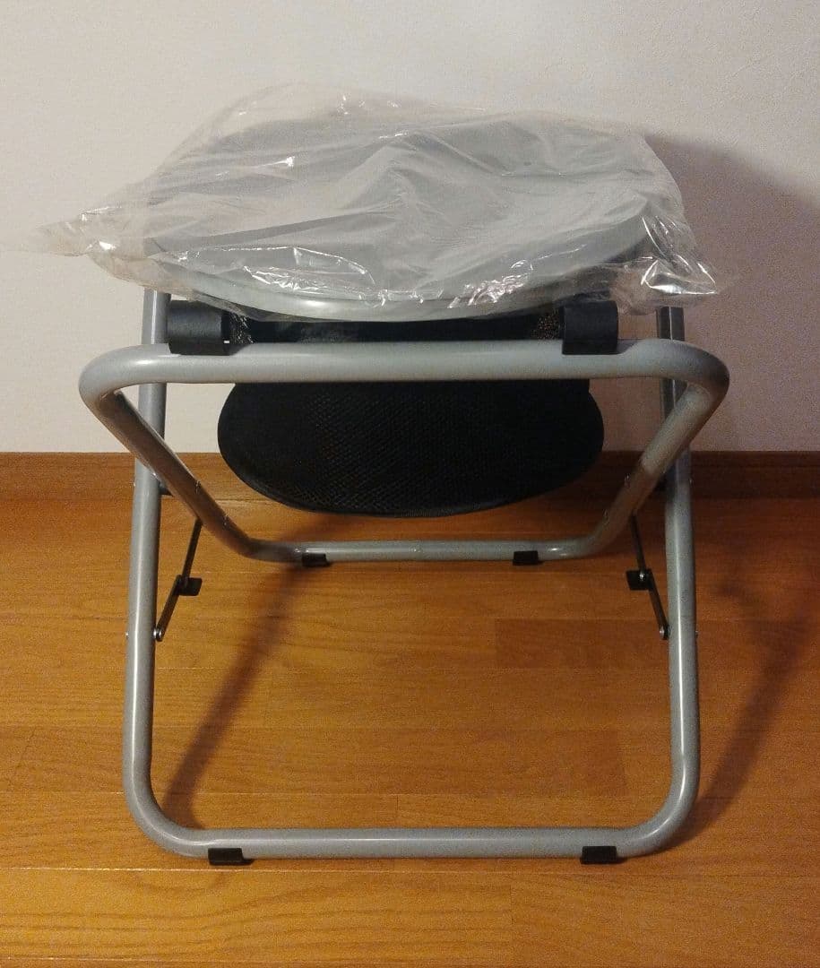 新品 携帯 トイレ 折りたたみ式どこでもトイレ グレー ユニパック5枚付