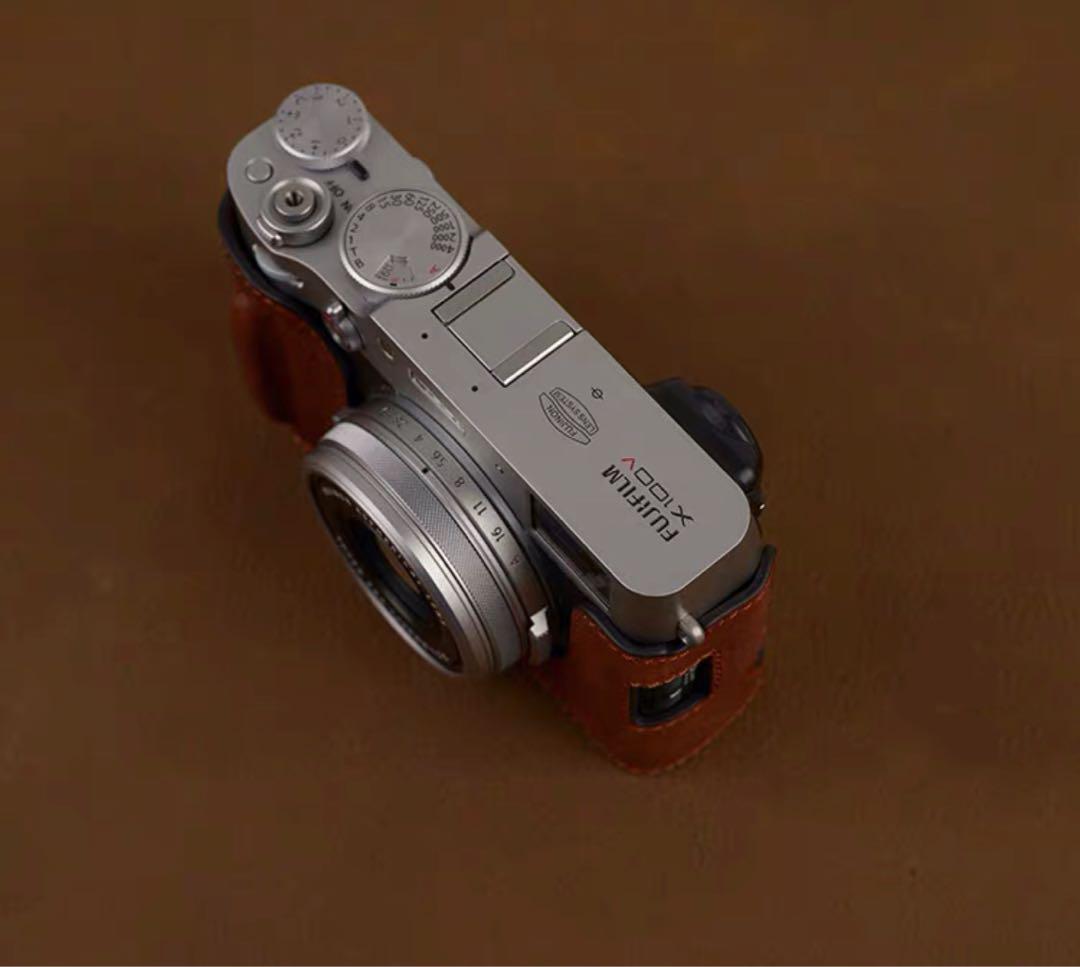 新品 本革カメラケース 富士フイルム FUJIFILM x100v用