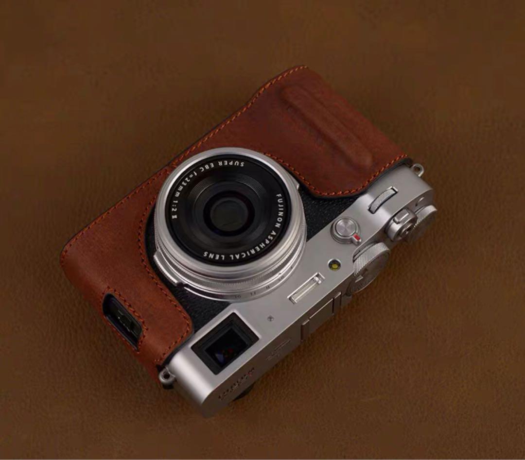 新品 本革カメラケース 富士フイルム FUJIFILM x100v用