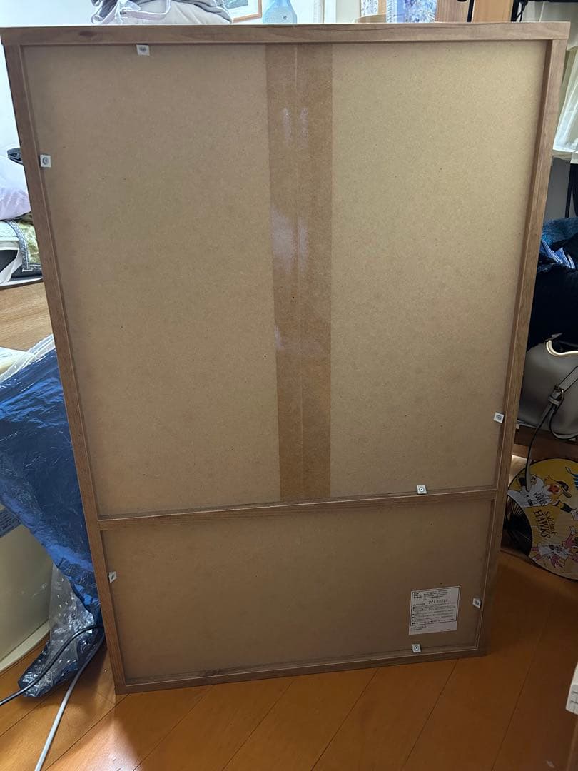 【美品】ガラスキャビネット 食器棚　ナチュラル　引き取り大歓迎 傷なし