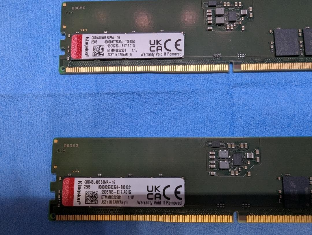 メモリー Kingston DDR5-4800 32GB(16GBx2)