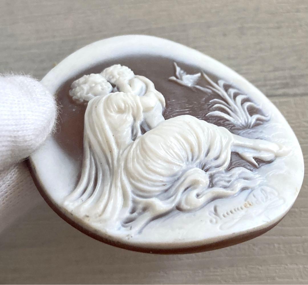 カメオ　シェル　ルース　母親と子供