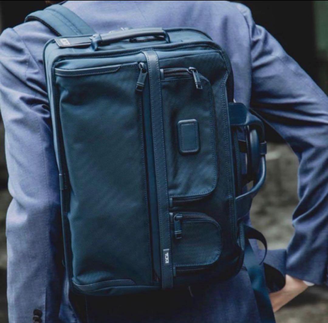 TUMI×SHIPS別注 3way ネイビー ビジネスバッグ