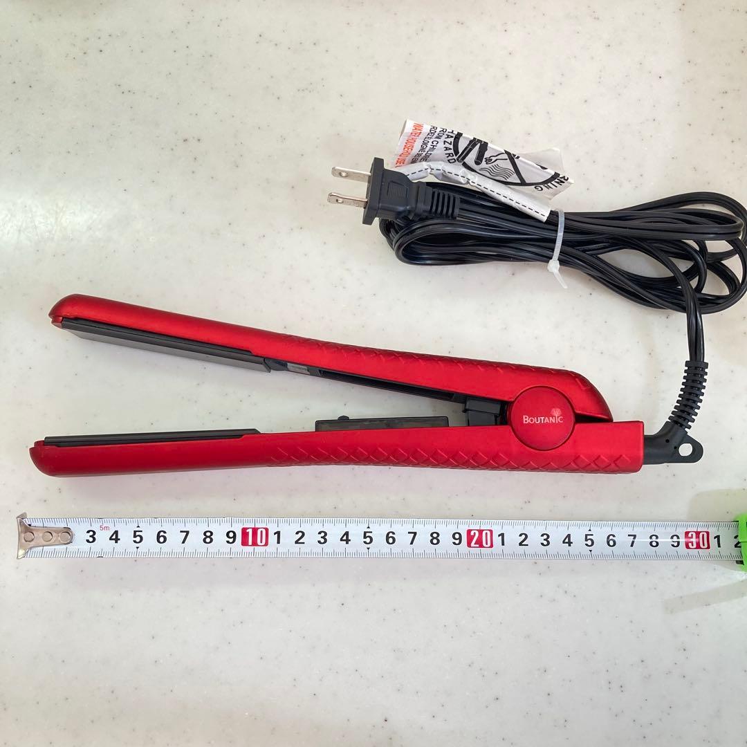 ★BOUTANIC ボタニック　ヘアアイロン （赤、レッド）★