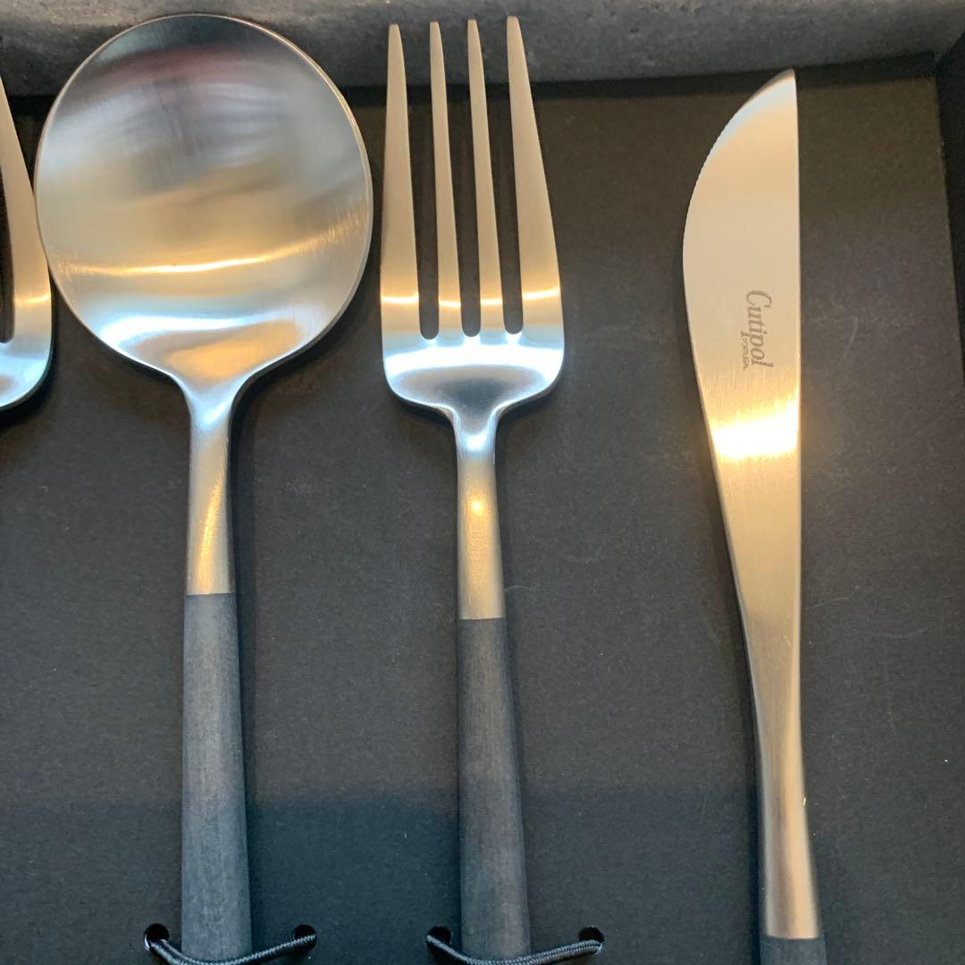 【新品未使用品】Cutipol カトラリーセット　ブラック