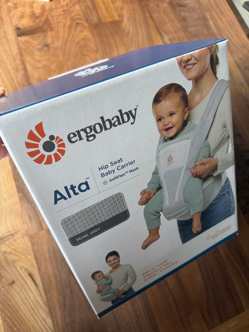 エルゴベビー 抱っこひも ヒップシート Alta パールグレー