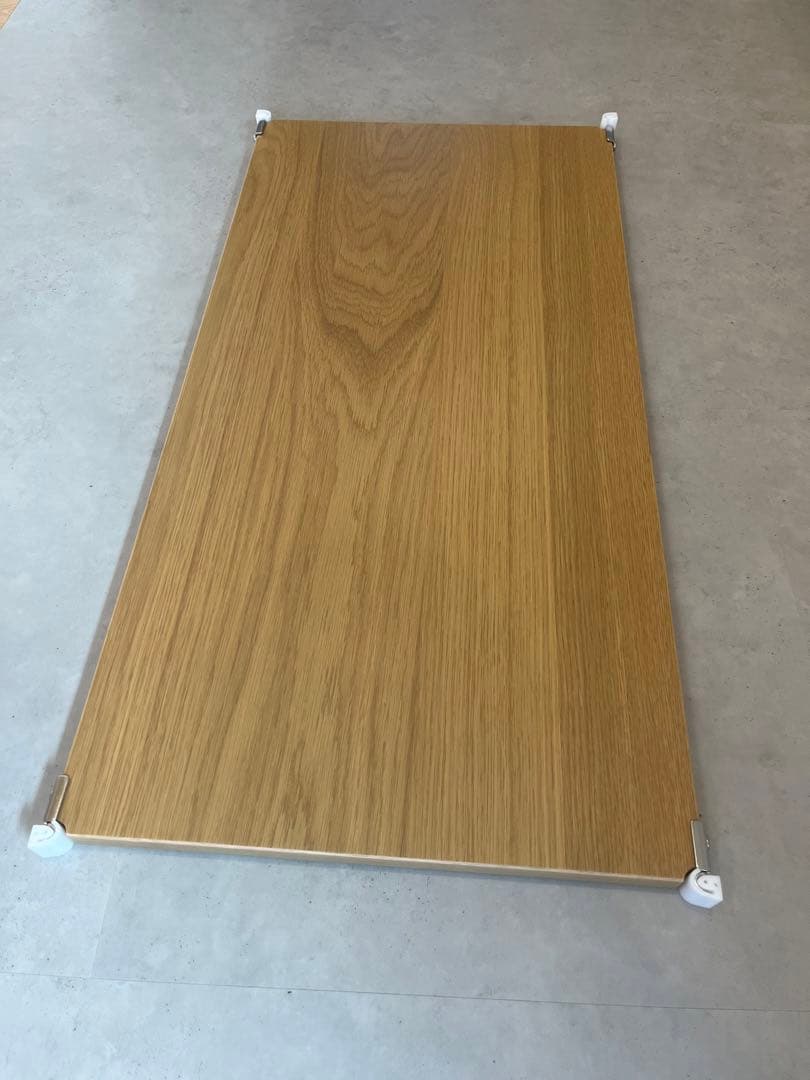 無印良品　ステンレスユニットシェルフ　追加棚　84cm用　オーク　２枚セット