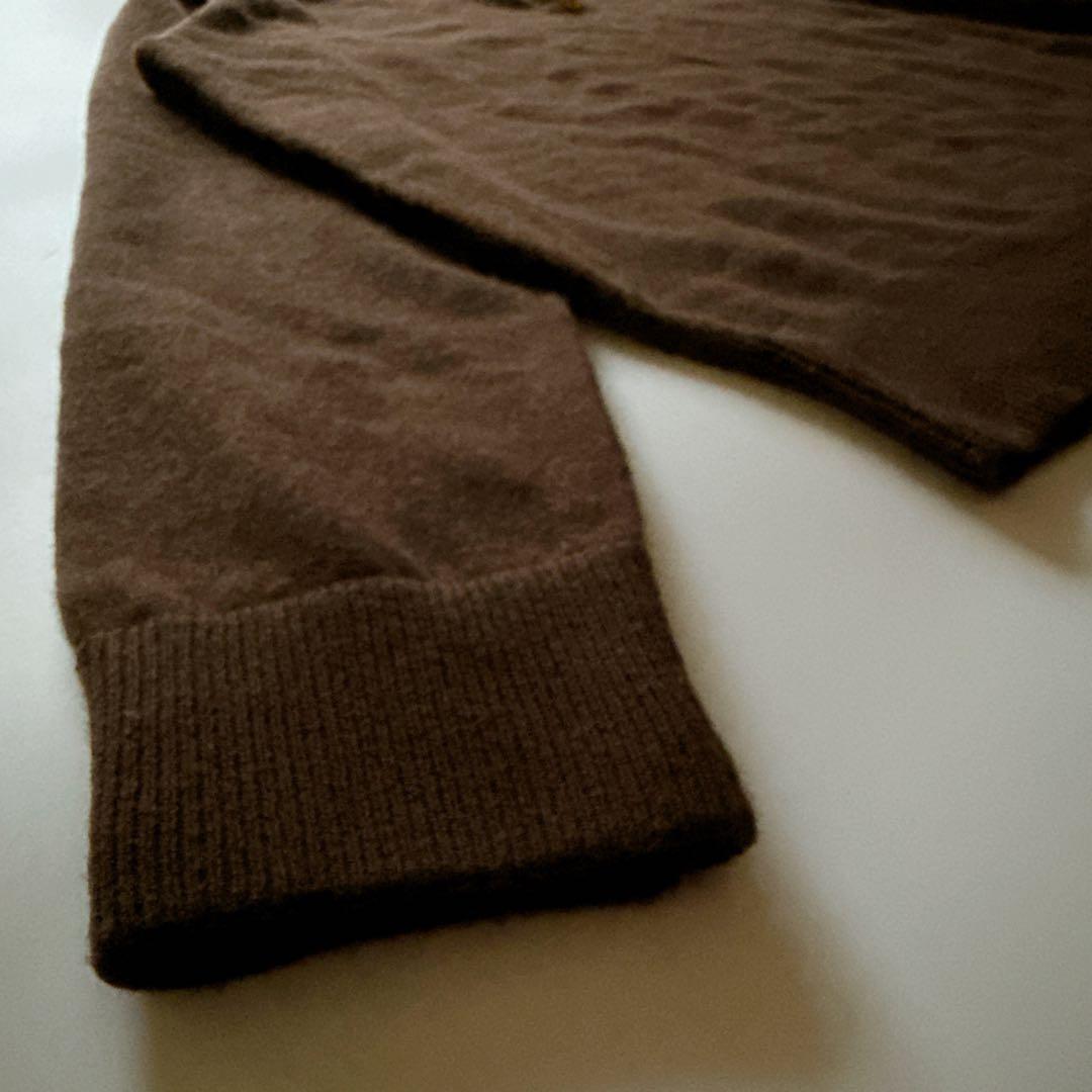 カシミヤ100✨イタリア製 Dominique France ハーフジップニット