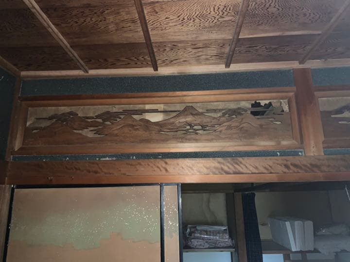 欄間、引戸、網代天井