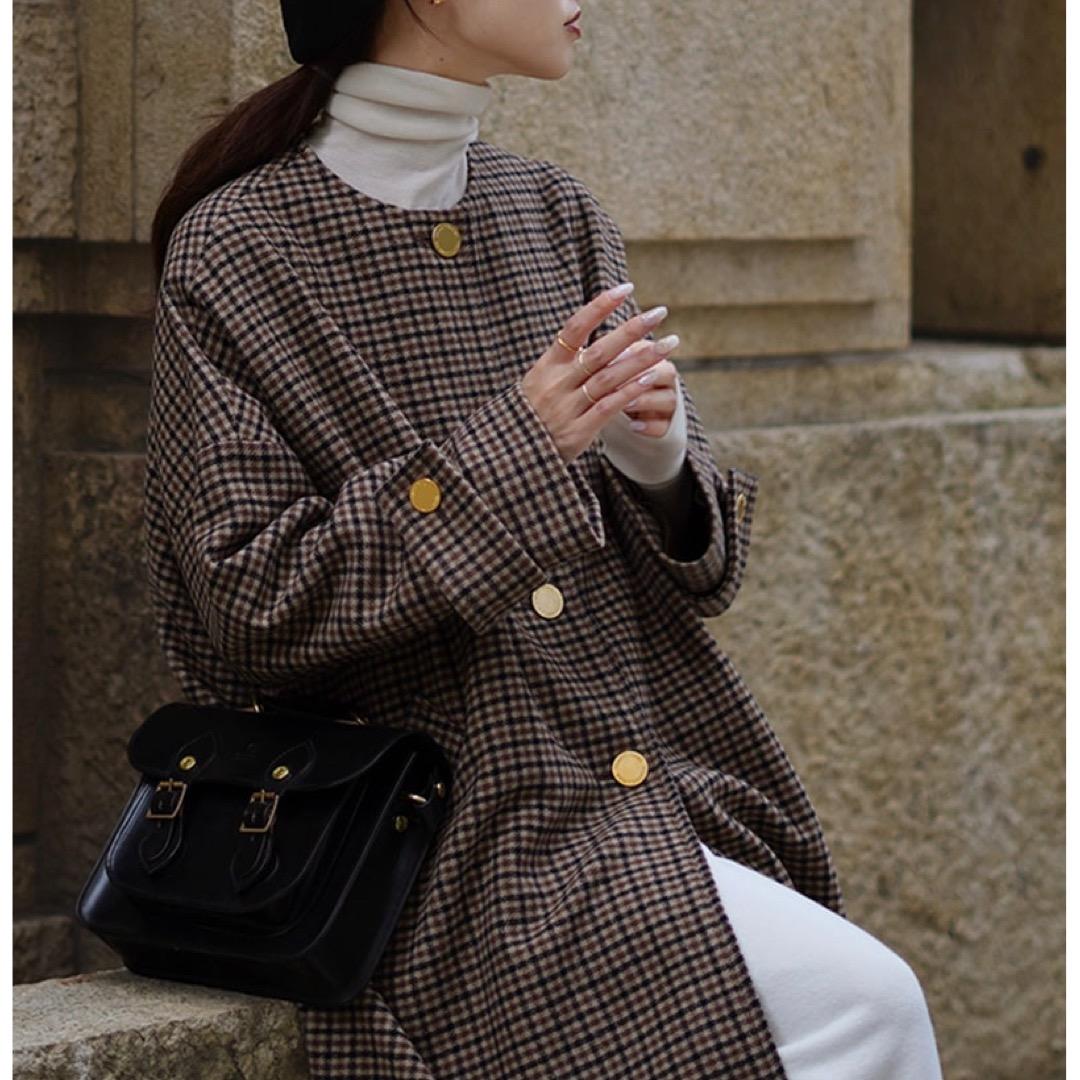 美品 トラディショナルウェザーウェア 24AW マールトン ノーカラー コート