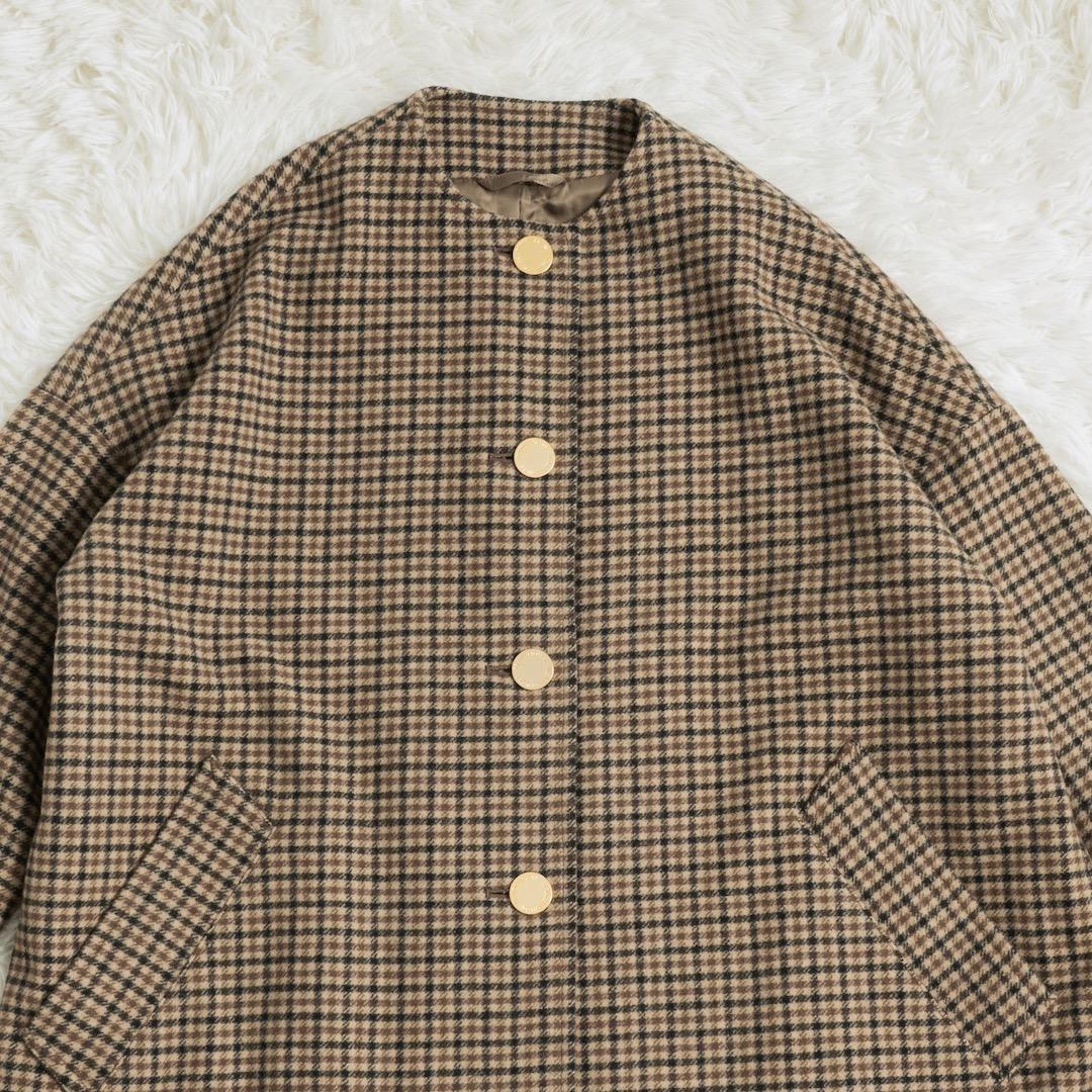 美品 トラディショナルウェザーウェア 24AW マールトン ノーカラー コート