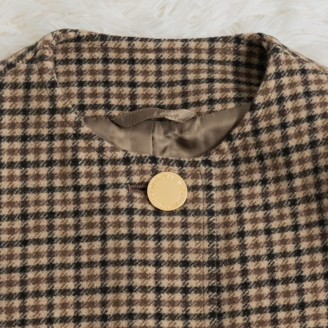 美品 トラディショナルウェザーウェア 24AW マールトン ノーカラー コート