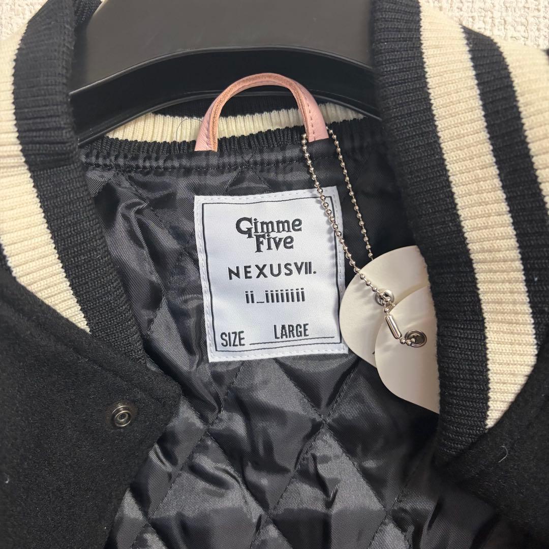 NEXUSVII. スタジャン ブラック/ピンク L