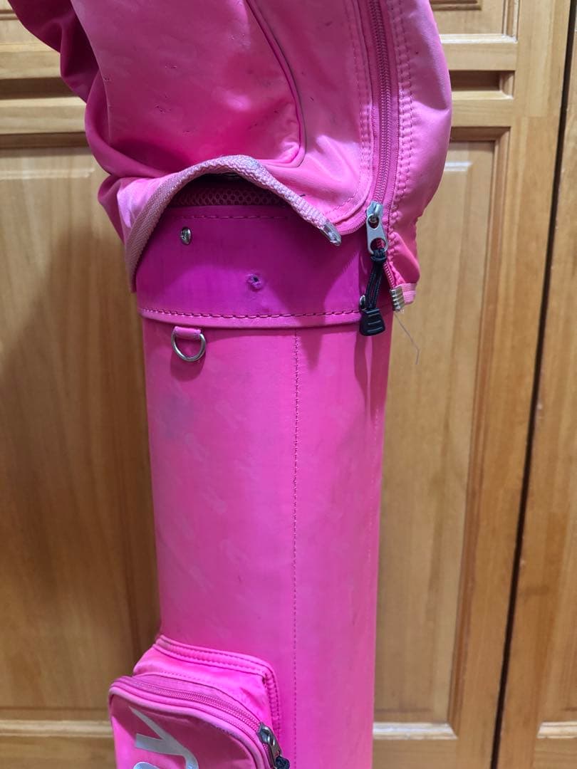 3点セットキャディバッグ ピンク　ジャックバニー　パター&ドライバーカバー