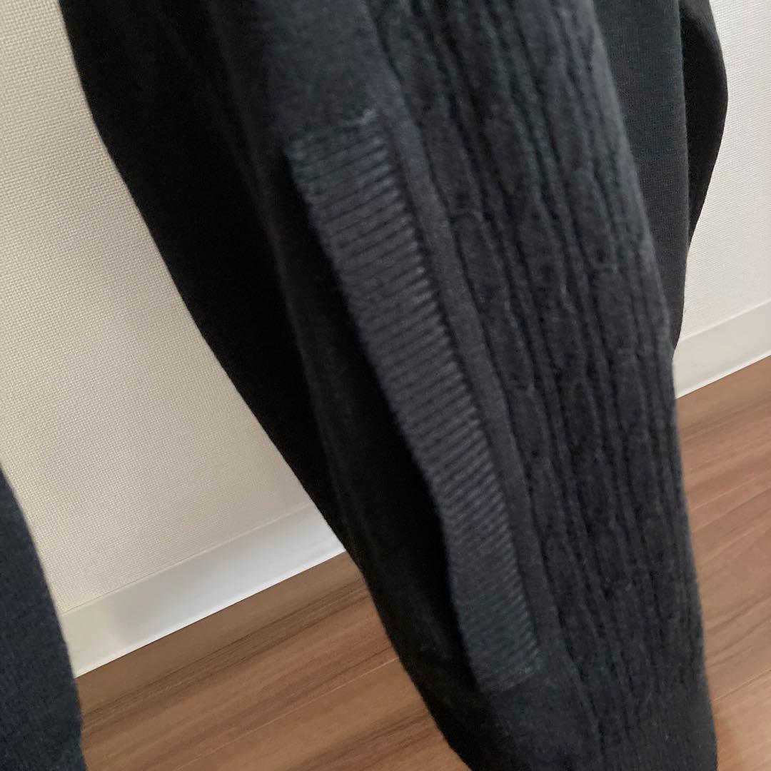 【新品】Admiral ゴルフメンズジップアップセーター ブラック Lサイズ防寒