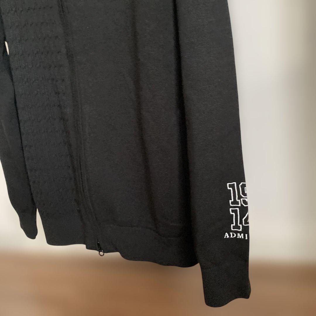 【新品】Admiral ゴルフメンズジップアップセーター ブラック Lサイズ防寒