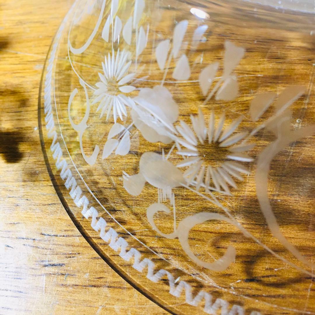 【稀少】ドイツ製　テレジアンタール　ラッヘル　グラヴィール　コンポート