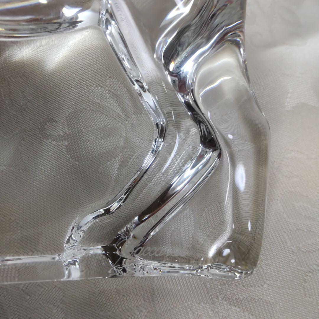 Baccarat クリスタル 犬 置物