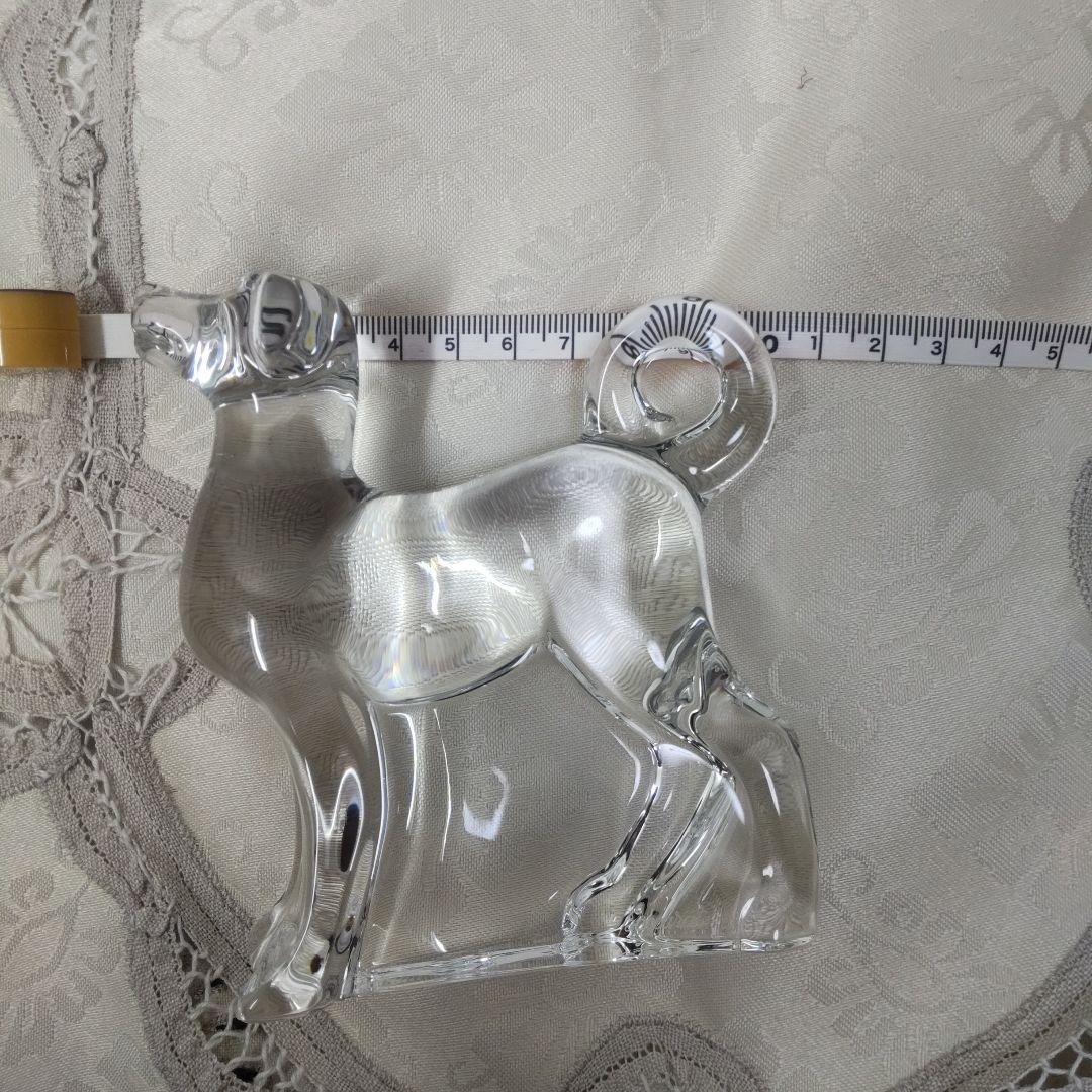 Baccarat クリスタル 犬 置物