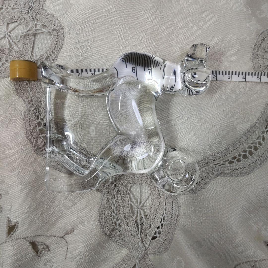 Baccarat クリスタル 犬 置物