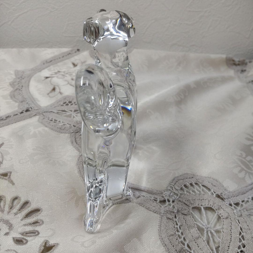 Baccarat クリスタル 犬 置物