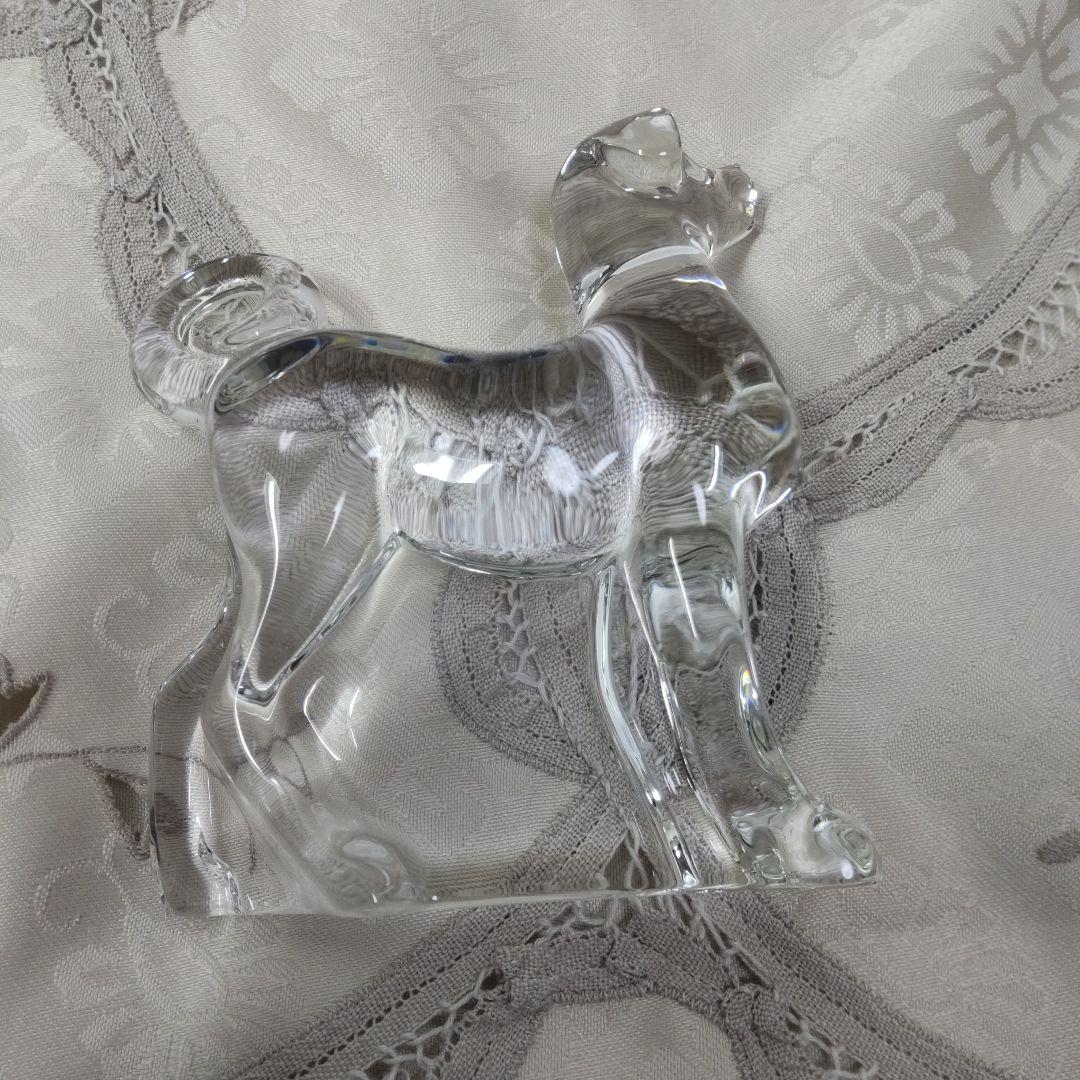 Baccarat クリスタル 犬 置物