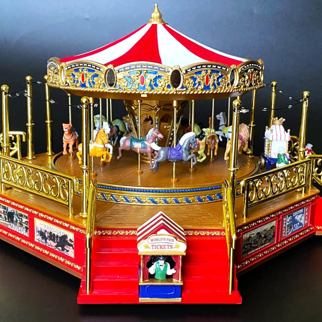 【美品】ミスタークリスマス★カルーセル★ゴールドラベル★メリーゴーランド