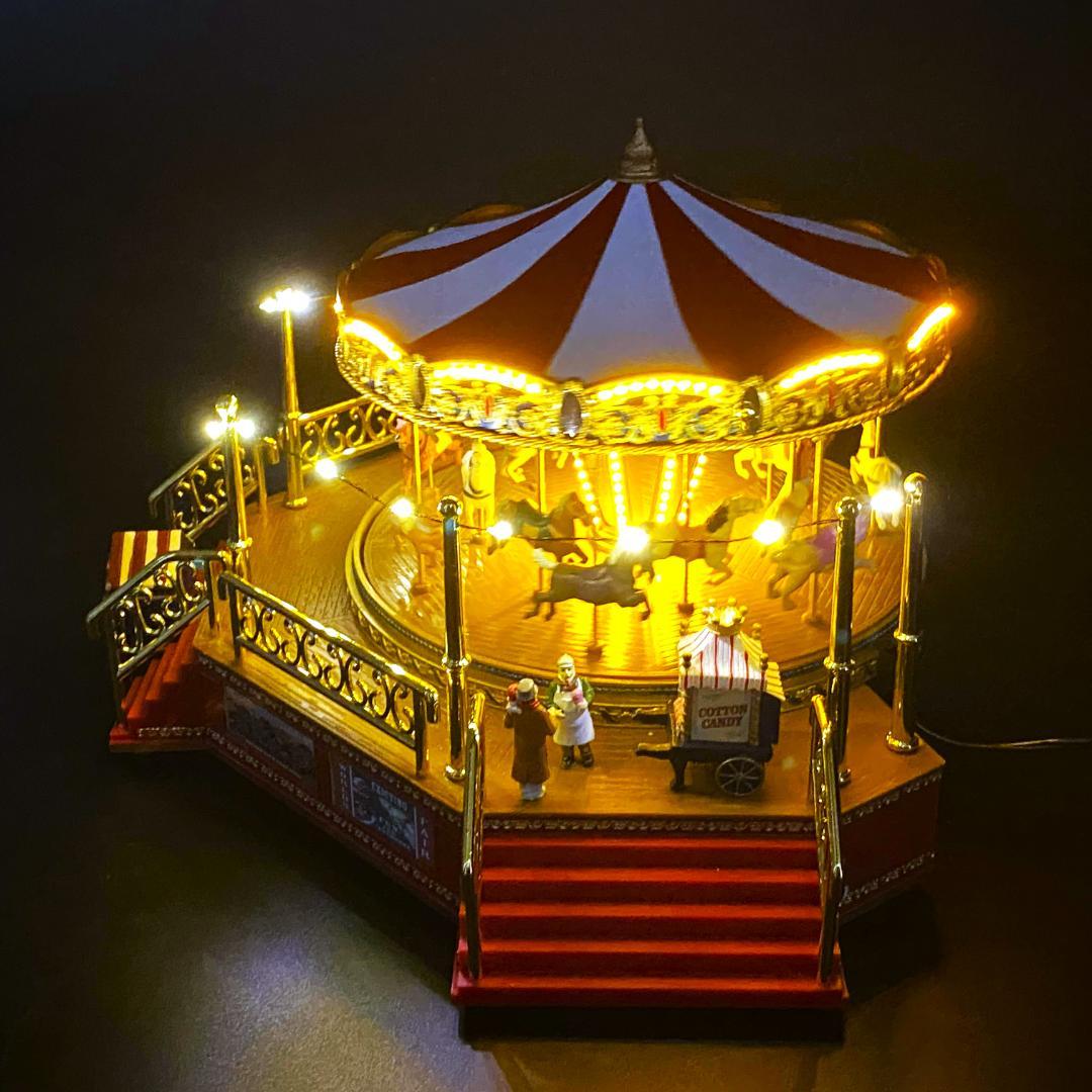 【美品】ミスタークリスマス★カルーセル★ゴールドラベル★メリーゴーランド
