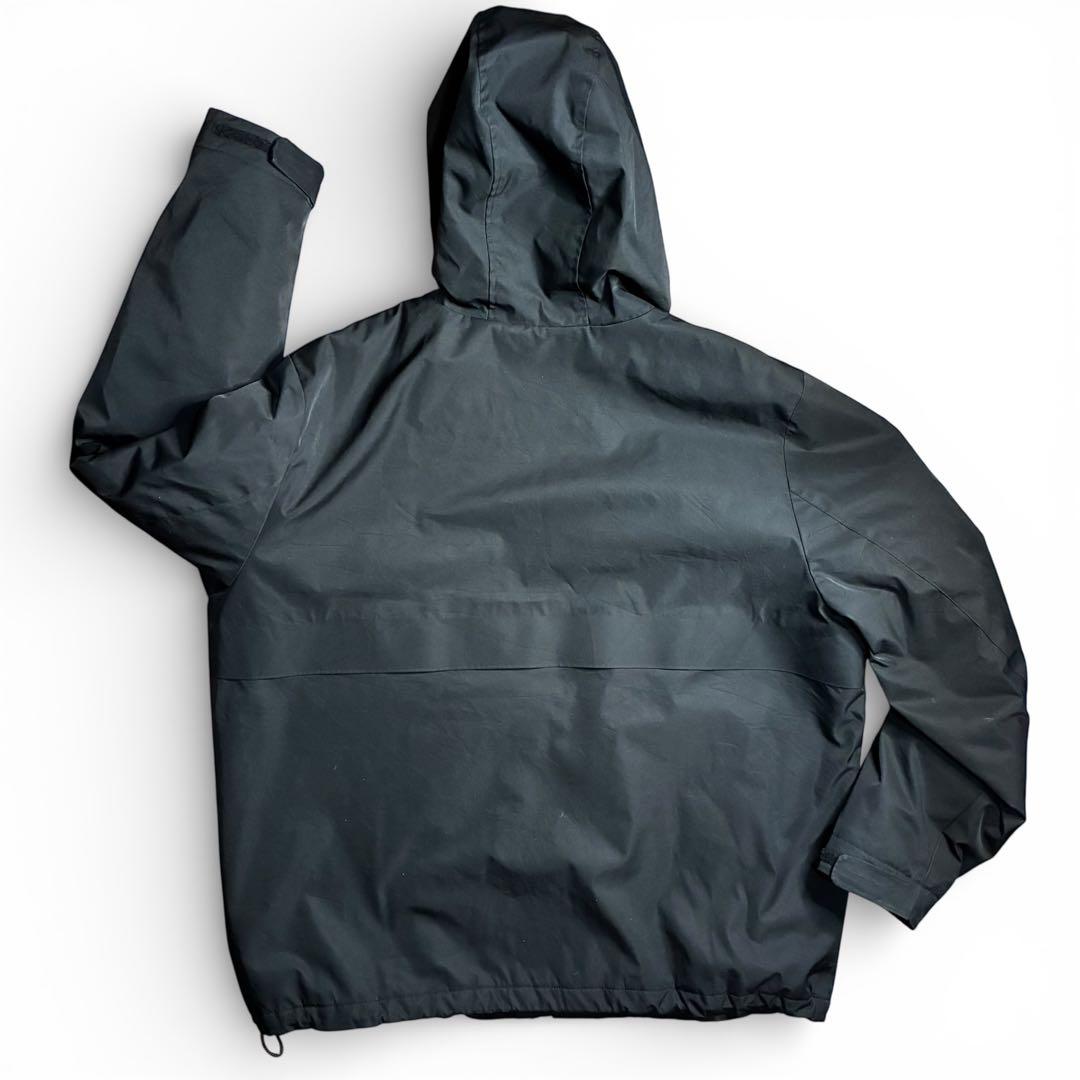   中綿 ナイロンジャケット テック系 オールブラック