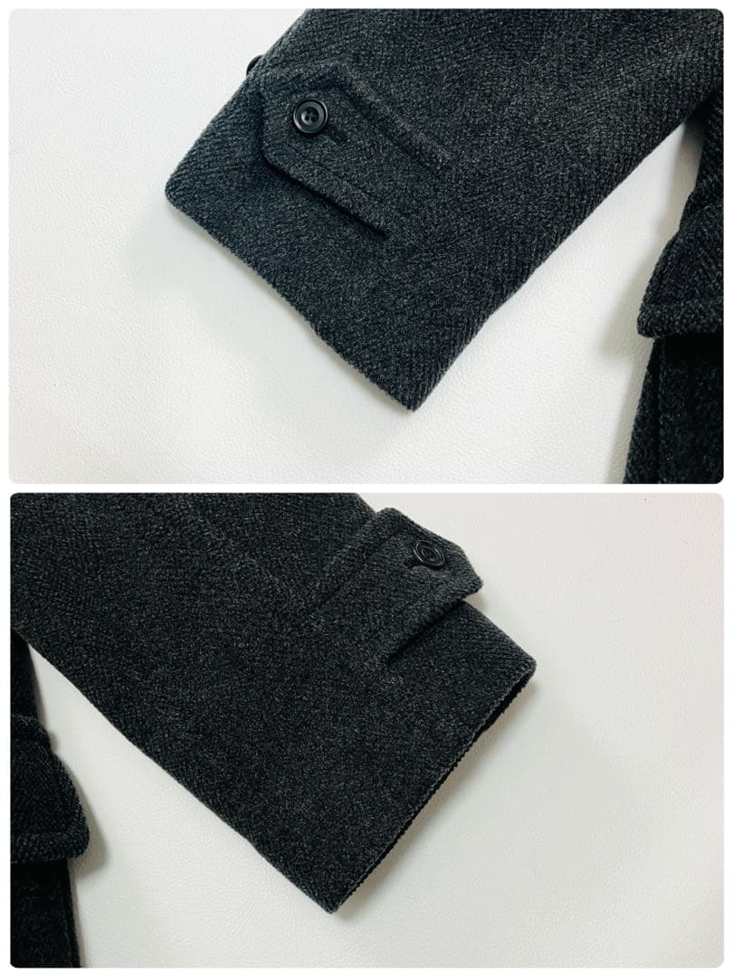 希少サイズ　美品　ニューヨーカー　ダッフルコート　ヘリンボーン　ムーアブルック