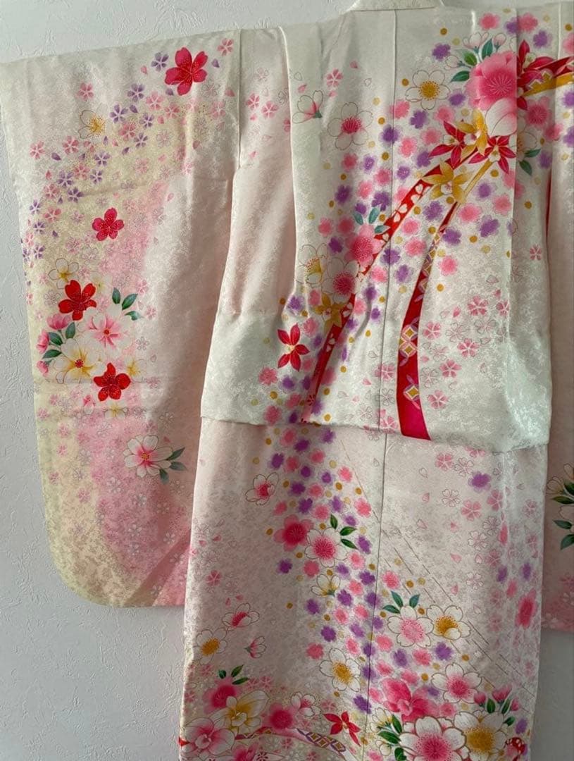 七五三　7歳　正絹お着物・帯セット