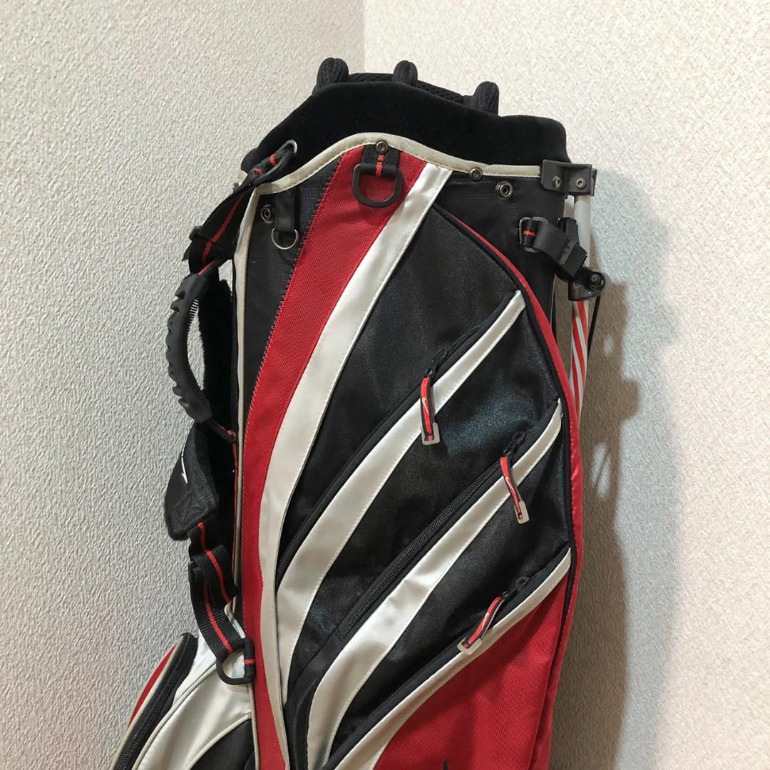 【希少】 NIKE ナイキ ゴルフ キャディバッグ スタンド型 6分割 レッド