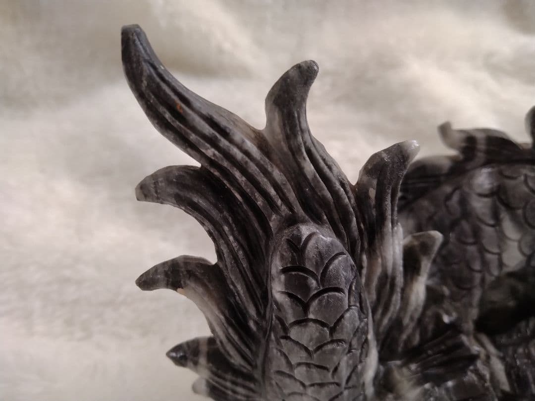 大理石ドラゴンの彫刻置物