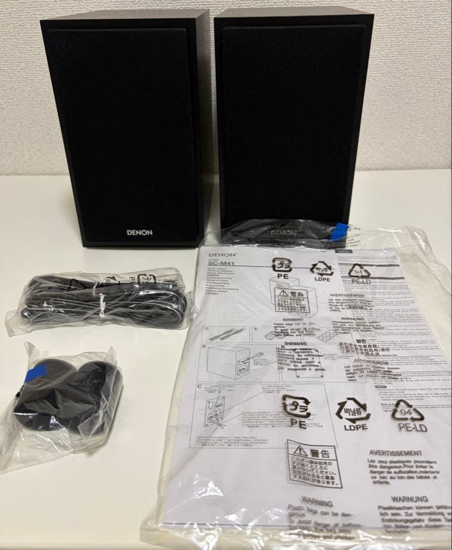 DENON SC-M41 ペアスピーカー　ブラック