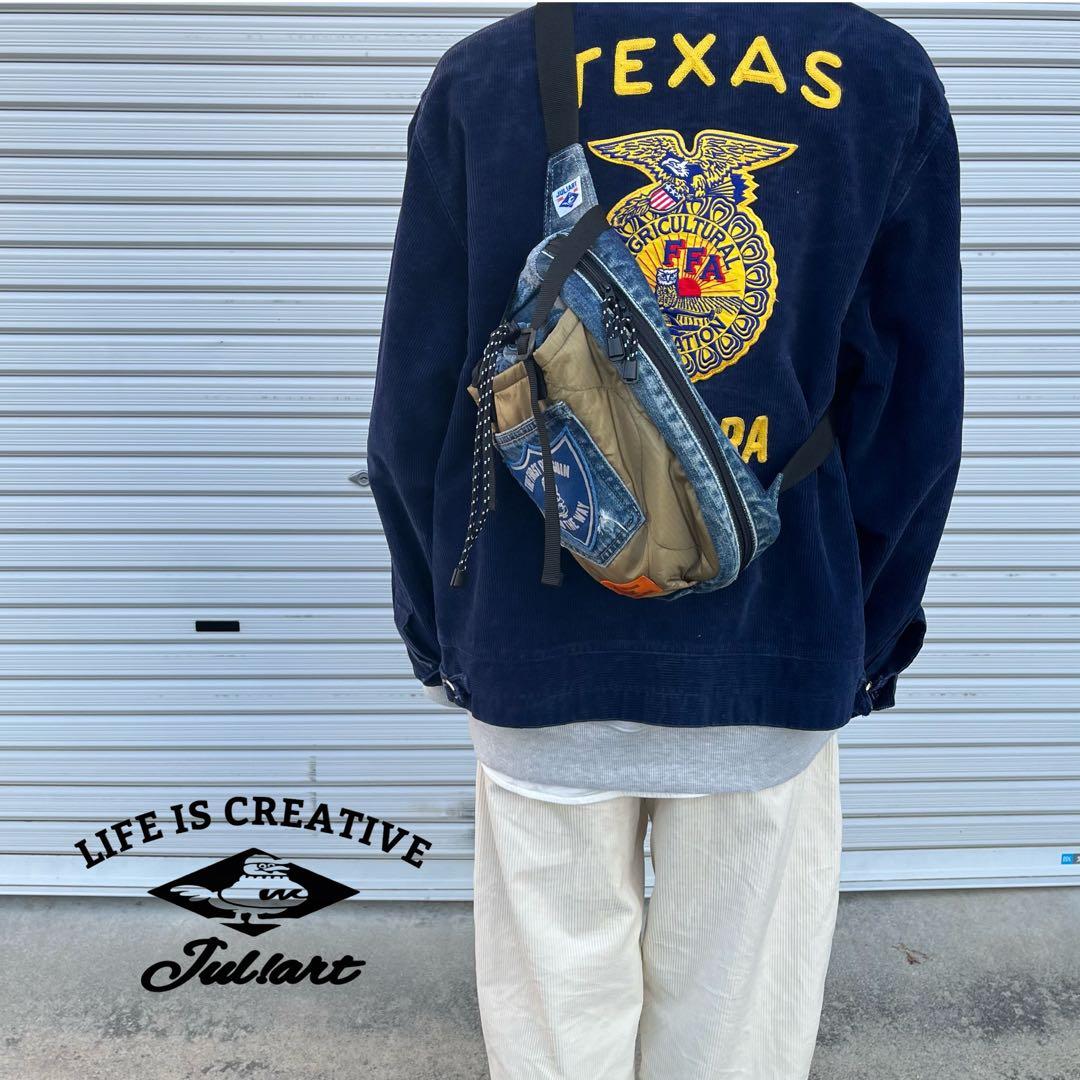 デニムリメイク ボディーバッグ