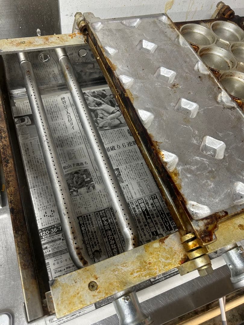 キム 大判焼き器(回転焼) アルミ　2連用