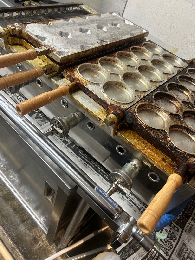 キム 大判焼き器(回転焼) アルミ　2連用