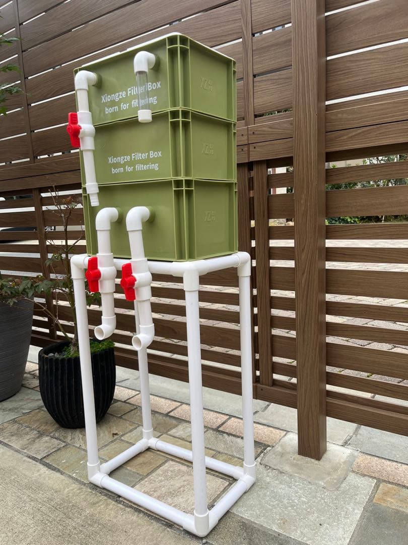 【えい2】水中ポンプお任せ濾過材付きフルセット 水槽池用濾過器フィルター