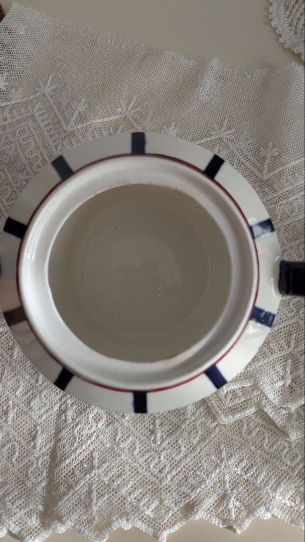 クレイユモントロー HBCM バスク柄 Bearn シュガーポット フランス