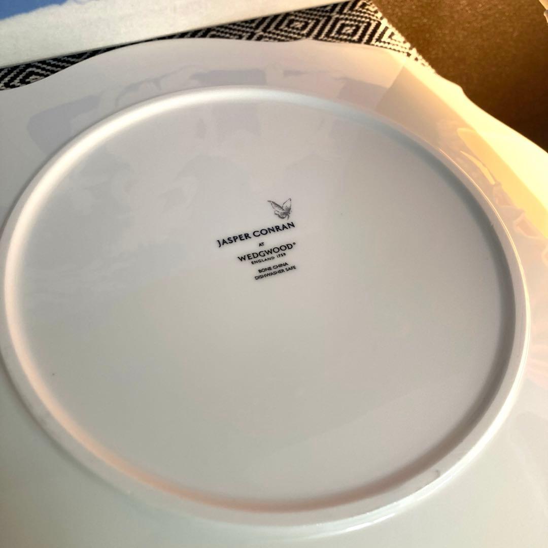 【希少33㎝】ウェッジウッド　ジャスパー　コンラン　バロック　プラチナ　大皿１枚