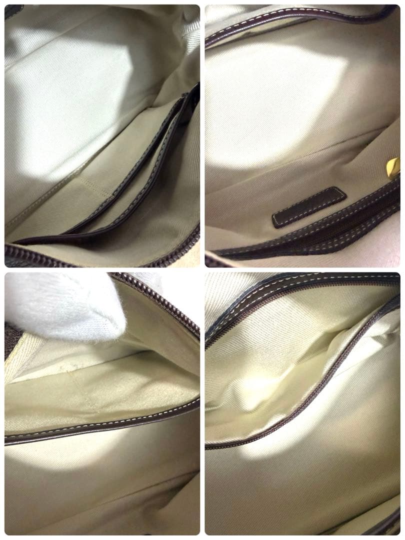 美品　キタムラ　 ショルダーバッグ　ダークブラウン レザー　保存袋　ポーチ