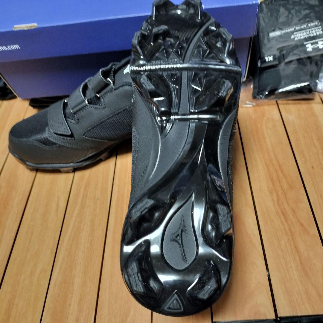 新品 現品限り ミズノ ポイント スパイク 28.5センチ マジックベルト