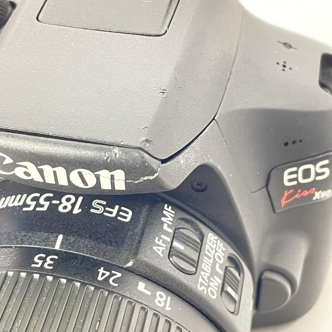 【人気】Canon キヤノン EOS kiss X90 黒　レンズ付　一眼レフ